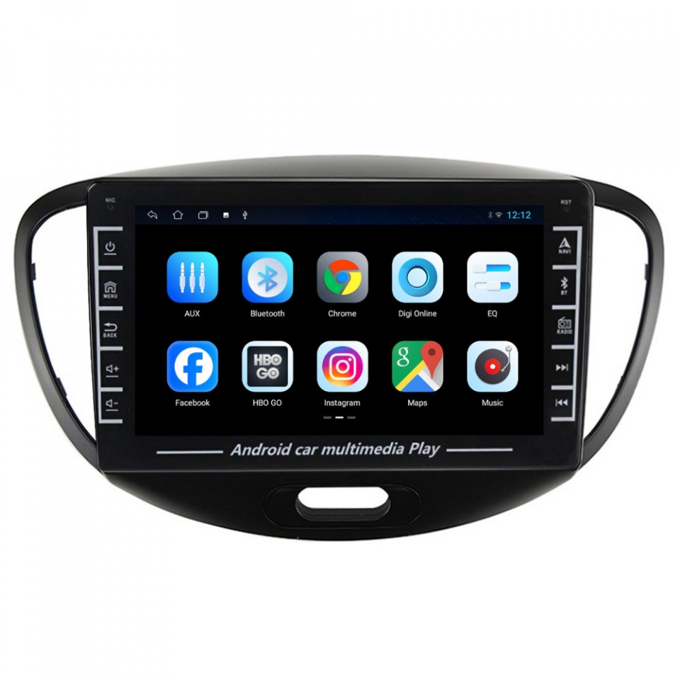 Navigatie dedicata cu Android Hyundai i10 2007 - 2013, 1GB RAM, Radio GPS Dual Zone, Display HD IPS 8