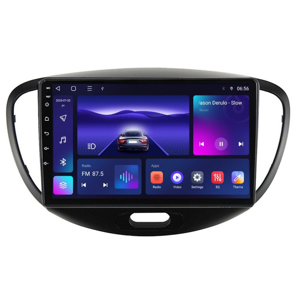 Navigatie dedicata cu Android Hyundai i10 2007 - 2013, 2GB RAM, Radio GPS Dual Zone, Display HD QLED 9