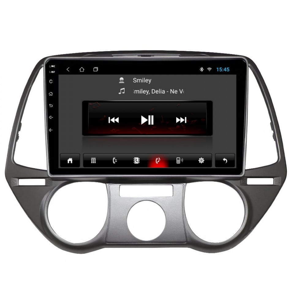 Navigatie dedicata cu Android Hyundai i20 2008 - 2012, clima manuala, 2GB RAM, Radio GPS Dual Zone, Display HD IPS 9
