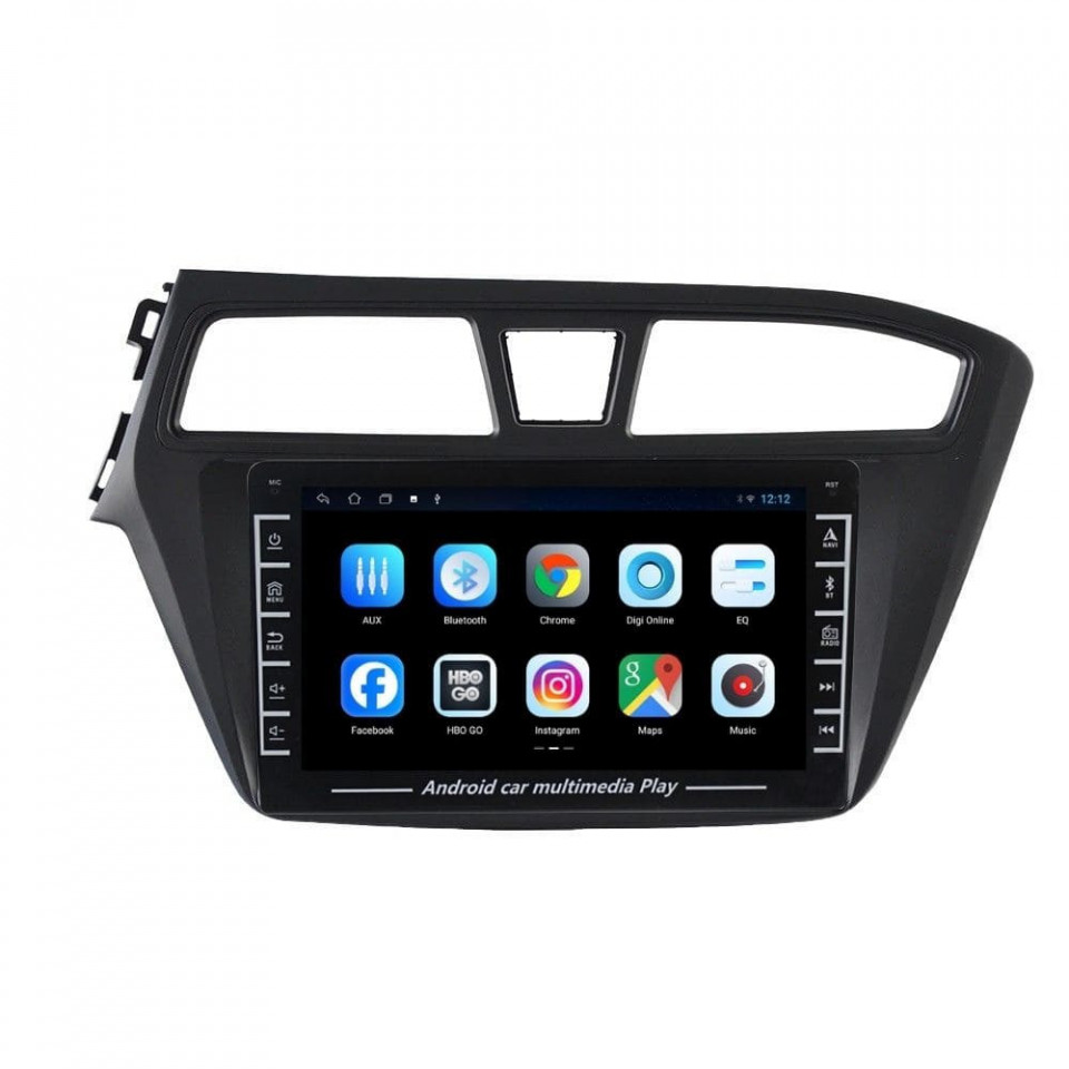 Navigatie dedicata cu Android Hyundai i20 2014 - 2018, 1GB RAM, Radio GPS Dual Zone, Display HD IPS 8