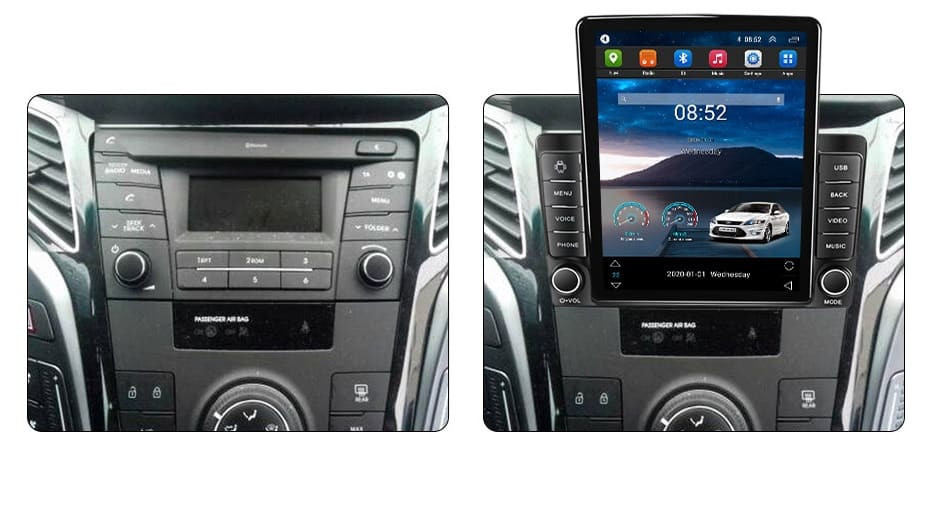 Navigatie dedicata cu Android Hyundai i40 2012 - 2020, 2GB RAM, Radio GPS Dual Zone, Touchscreen IPS 9.7