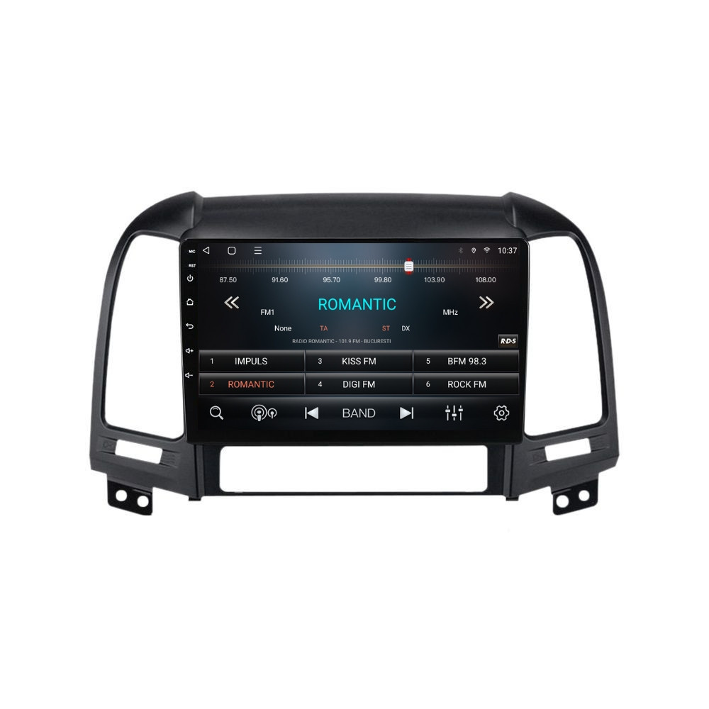 Navigatie dedicata cu Android Hyundai Santa Fe II 2006 - 2012, 2GB RAM, Radio GPS Dual Zone, Display HD QLED 9