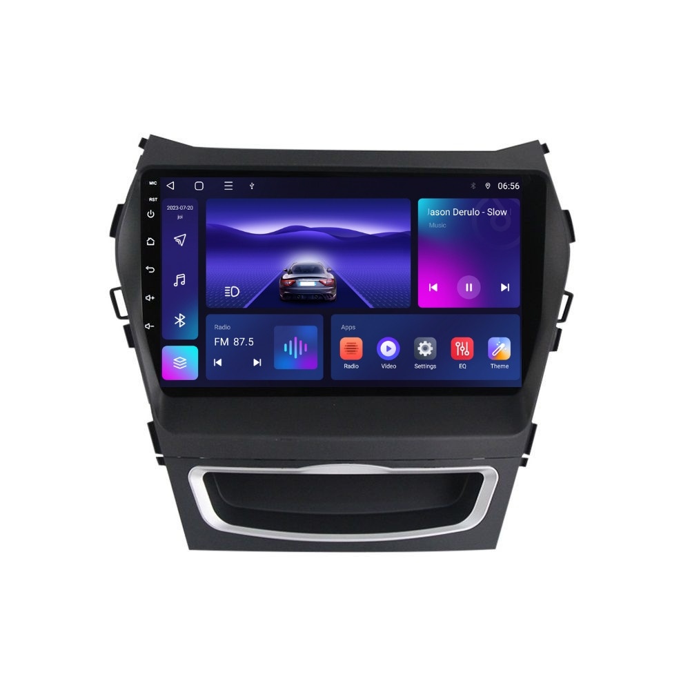 Navigatie dedicata cu Android Hyundai Santa Fe III / Grand Santa Fe 2012 - 2018, 2GB RAM, Radio GPS Dual Zone, Display HD QLED 9