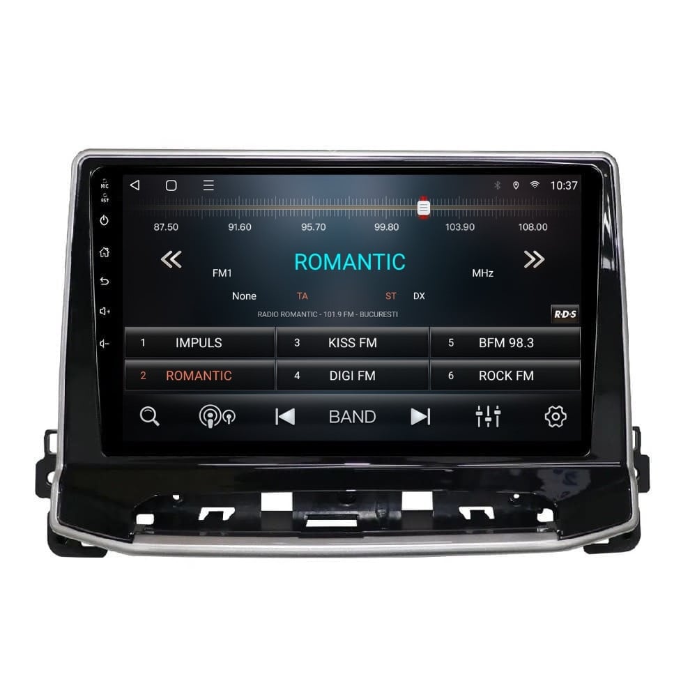 Navigatie dedicata cu Android Jeep Compass II dupa 2021, 3GB RAM, Radio GPS Dual Zone, Display HD QLED 10