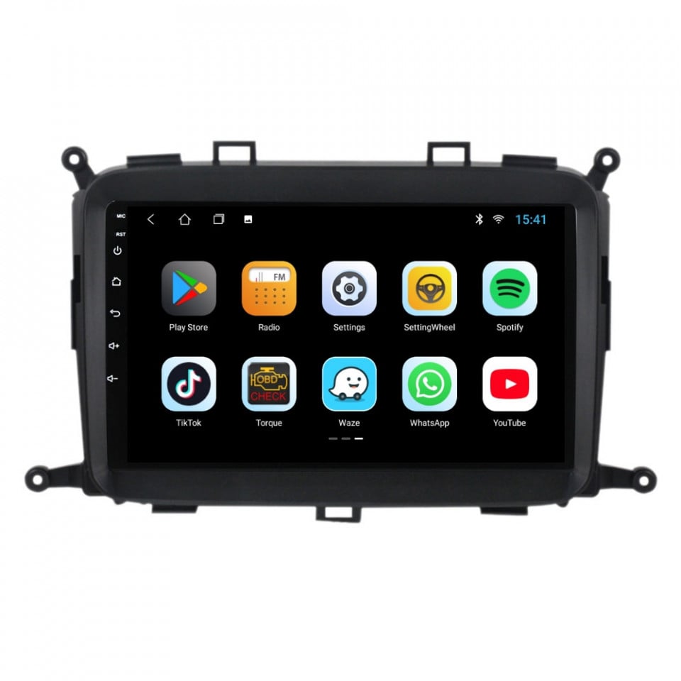 Navigatie dedicata cu Android Kia Carens IV 2013 - 2018, 1GB RAM, Radio GPS Dual Zone, Display HD IPS 9