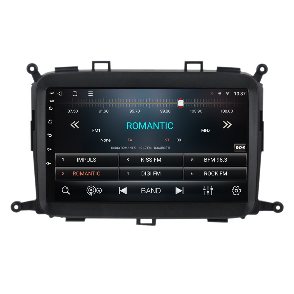 Navigatie dedicata cu Android Kia Carens IV 2013 - 2018, 2GB RAM, Radio GPS Dual Zone, Display HD QLED 9