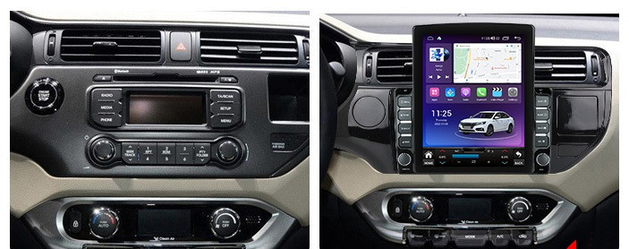 Navigatie dedicata cu Android Kia Rio III 2014 - 2017, 4GB RAM, Radio GPS Dual Zone, Touchscreen IPS 9.7