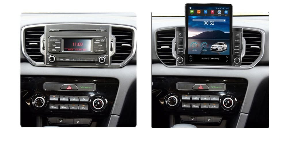 Navigatie dedicata cu Android KIA Sportage 2016 - 2018, 2GB RAM, Radio GPS Dual Zone, Touchscreen IPS 9.7