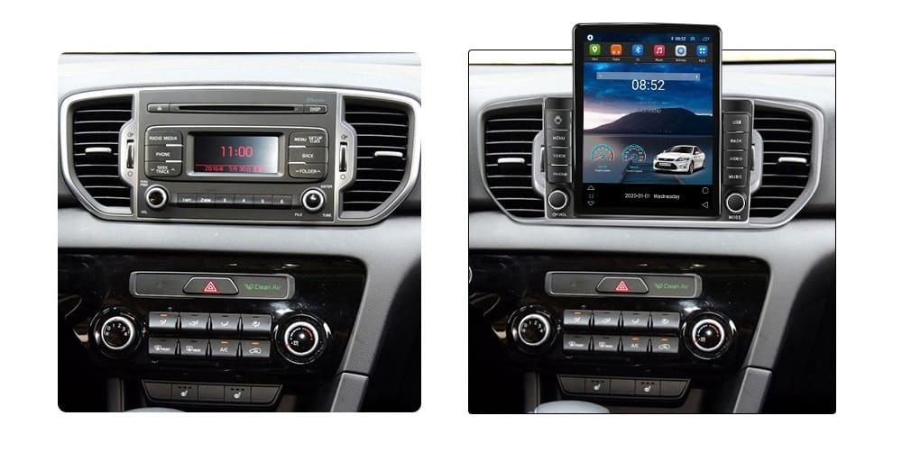 Navigatie dedicata cu Android Kia Sportage 2018 - 2021, 2GB RAM, Radio GPS Dual Zone, Touchscreen IPS 9.7" HD tip Tesla, Internet Wi-Fi, Bluetooth, MirrorLink, USB - Imagine 4