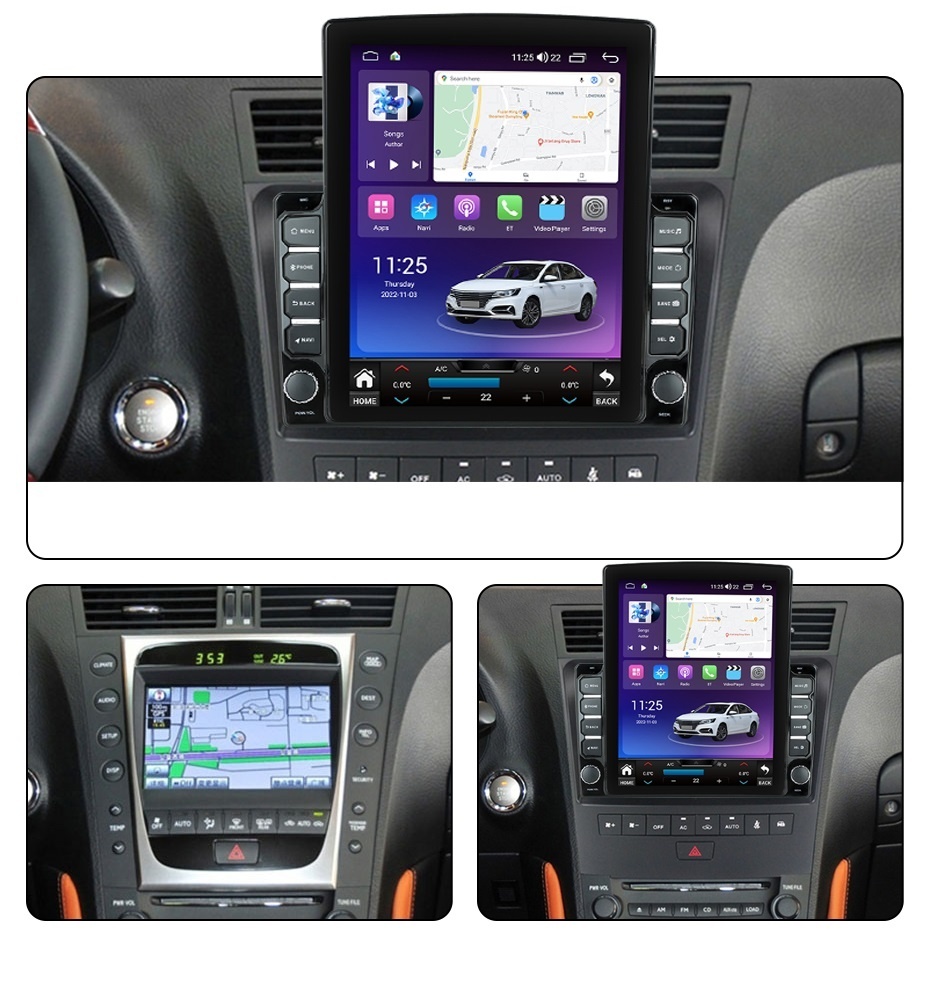 Navigatie dedicata cu Android Lexus GS 2005 - 2012, 8GB RAM, Radio GPS Dual Zone, Touchscreen IPS 9.7