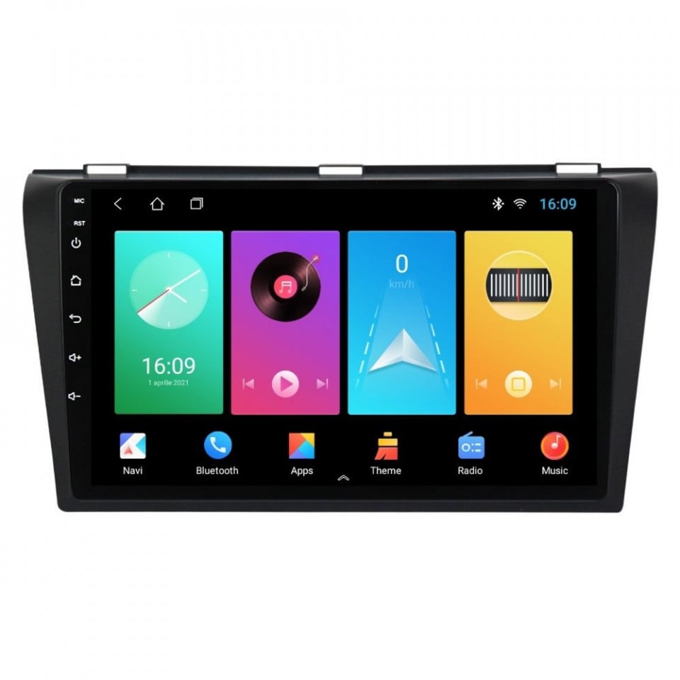 Navigatie dedicata cu Android Mazda 3 2003 - 2009, 2GB RAM, Radio GPS Dual Zone, Display HD IPS 9