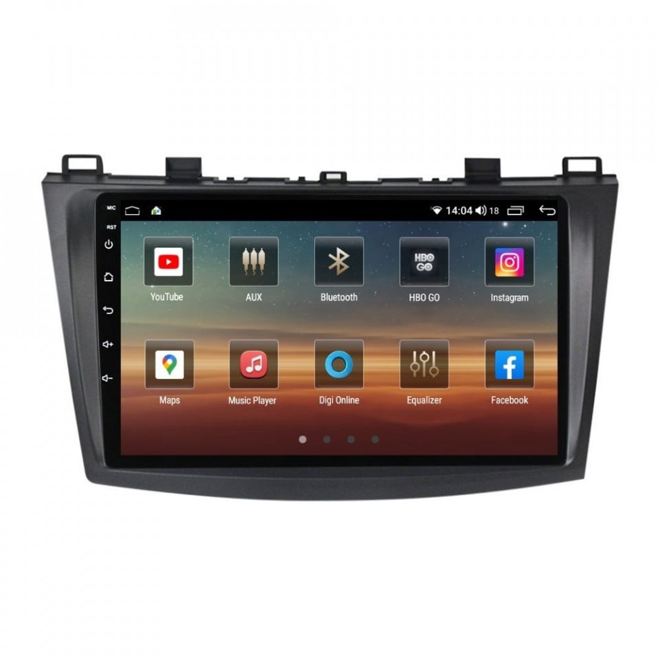 Navigatie dedicata cu Android Mazda 3 2009 - 2013, 6GB RAM, Radio GPS Dual Zone, Display HD QLED 9