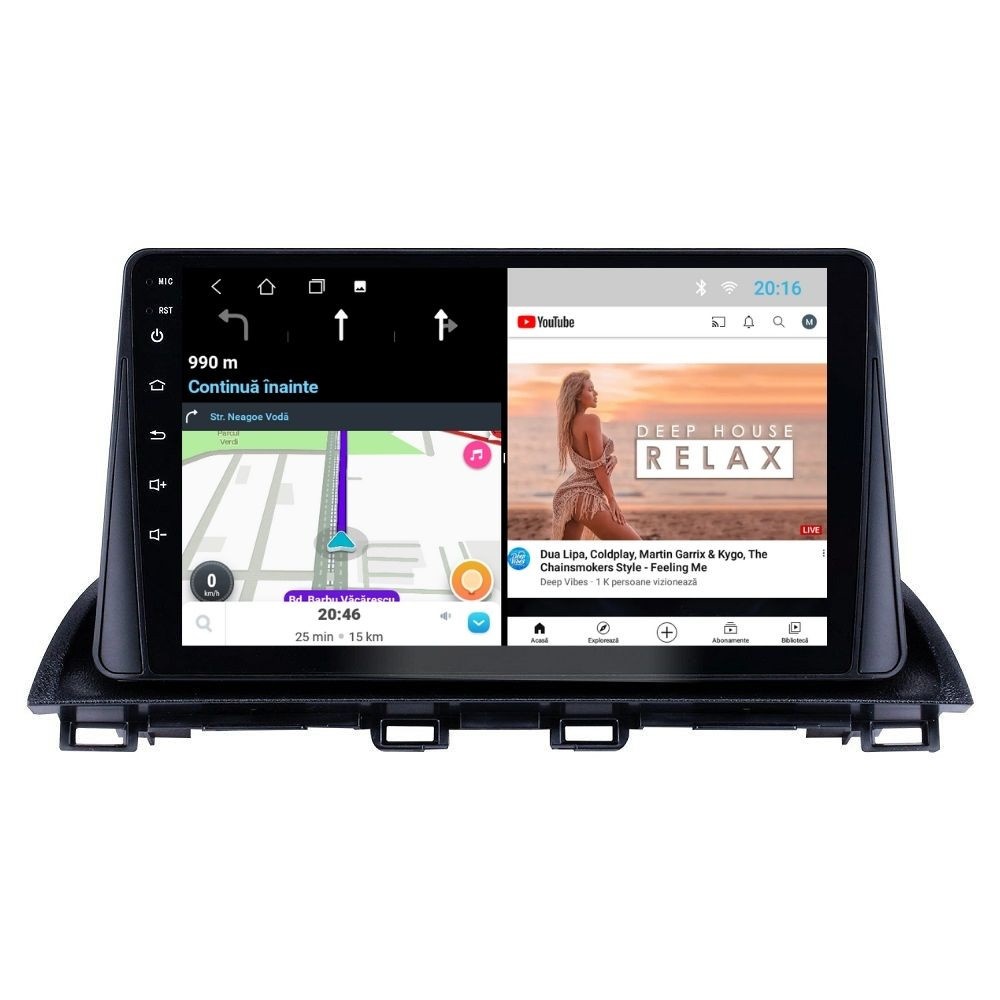 Navigatie dedicata cu Android Mazda 3 2013 - 2019, 1GB RAM, Radio GPS Dual Zone, Display HD IPS 9" Touchscreen, Internet Wi-Fi, Bluetooth, MirrorLink, USB - Imagine 6