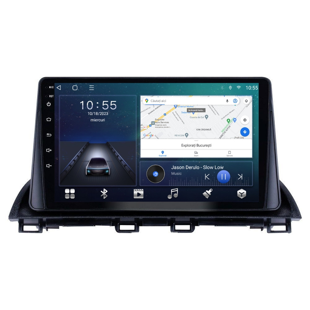 Navigatie dedicata cu Android Mazda 3 2013 - 2019, 2GB RAM, Radio GPS Dual Zone, Display HD QLED 9