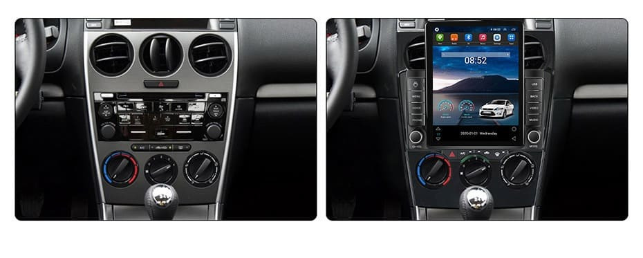 Navigatie dedicata cu Android Mazda 6 2002 - 2008, 2GB RAM, Radio GPS Dual Zone, Touchscreen IPS 9.7