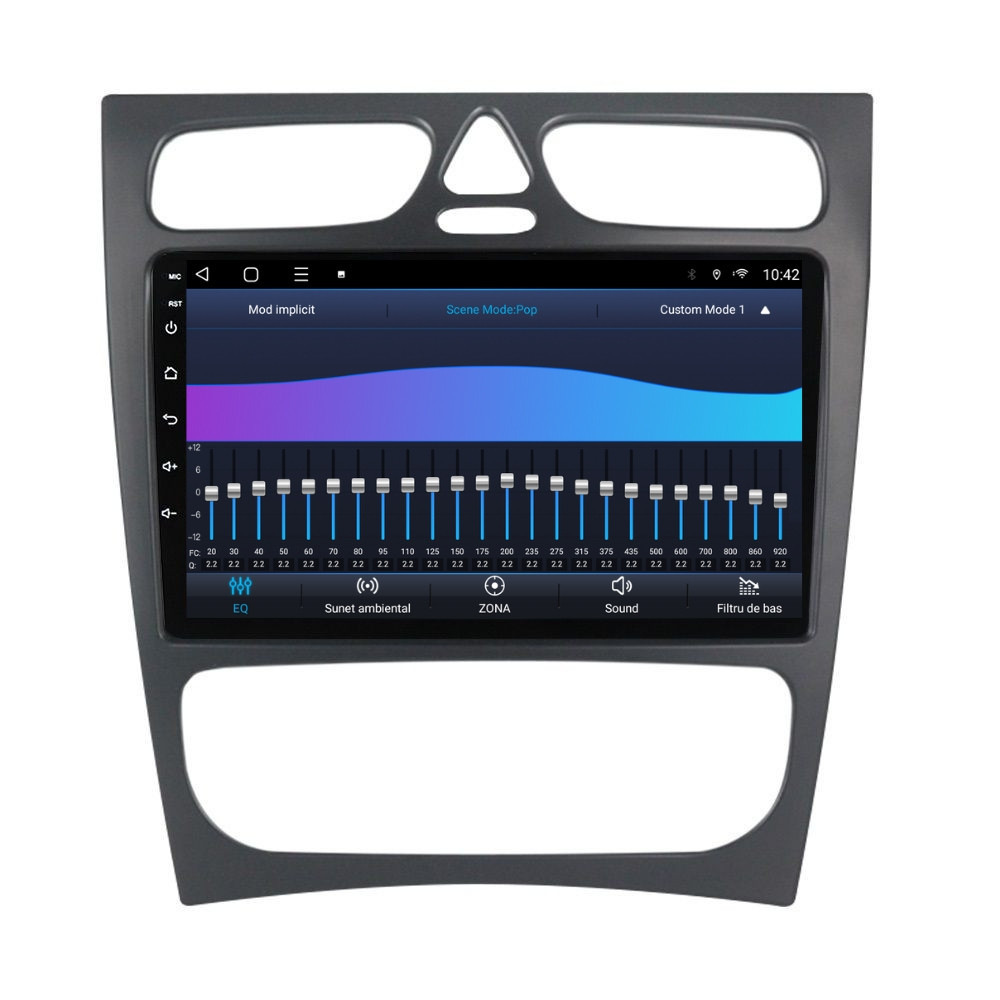 Navigatie dedicata cu Android Mercedes C-Class W203 2000 - 2004, 2GB RAM, Radio GPS Dual Zone, Display HD QLED 9