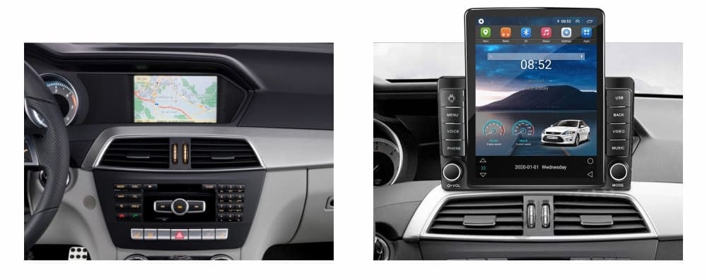 Navigatie dedicata cu Android Mercedes C-Class W204 2011 - 2014, 1GB RAM, Radio GPS Dual Zone, Touchscreen IPS 9.7