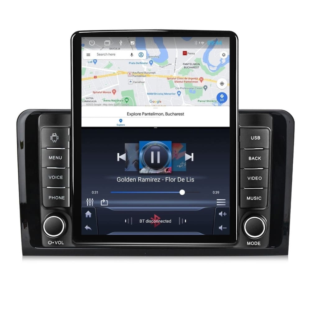 Navigatie dedicata cu Android Mercedes M-Class ML W164 2005 - 2012, 1GB RAM, Radio GPS Dual Zone, Touchscreen IPS 9.7