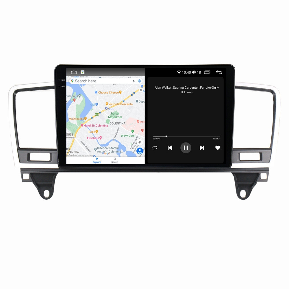 Navigatie dedicata cu Android Mercedes M-Class ML W166 2011 - 2015, 4GB RAM, Radio GPS Dual Zone, Display 2K QLED 9.5