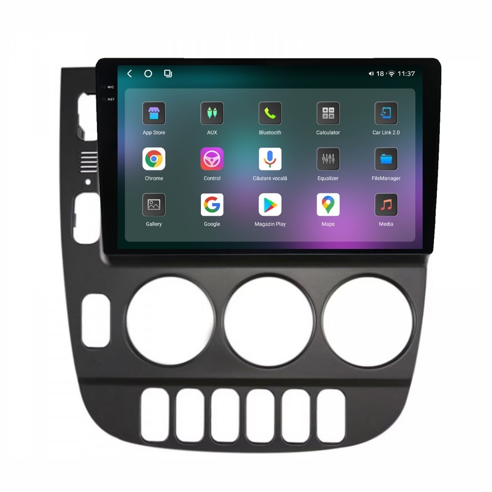 Navigatie dedicata cu Android Mercedes ML W163 1998 - 2001, 12GB RAM, Radio GPS Dual Zone, Display 2K QLED 9.5