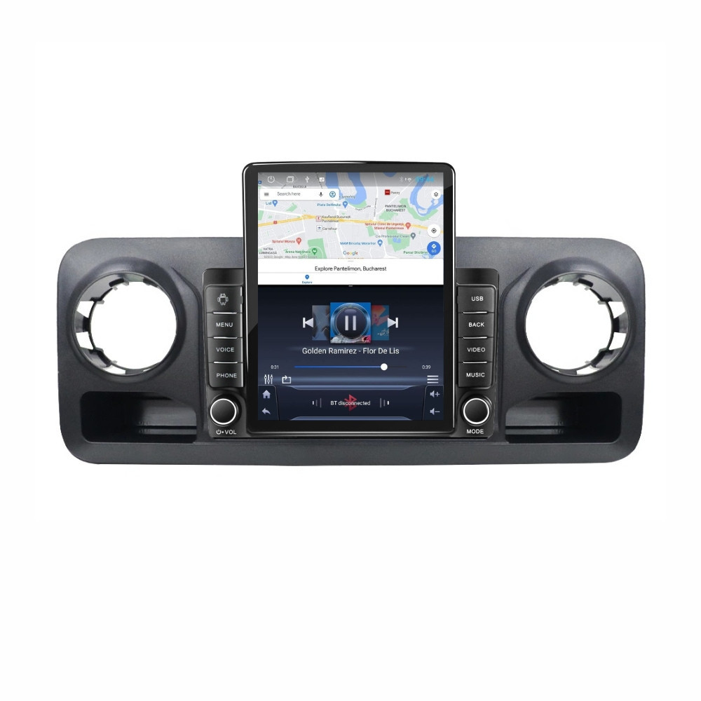 Navigatie dedicata cu Android Mercedes Sprinter dupa 2018, 2GB RAM, Radio GPS Dual Zone, Touchscreen IPS 9.7