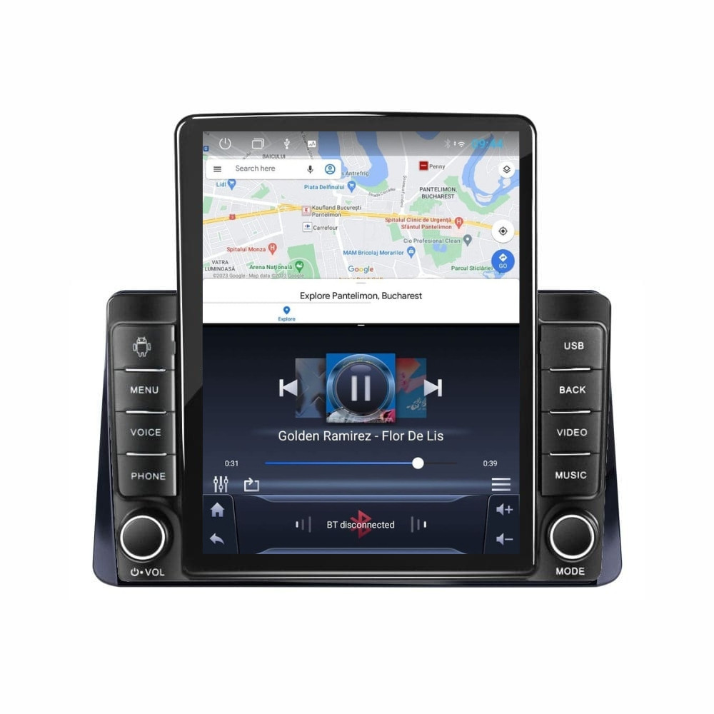 Navigatie dedicata cu Android Mitsubishi Eclipse Cross 2017 - 2020, 1GB RAM, Radio GPS Dual Zone, Touchscreen IPS 9.7