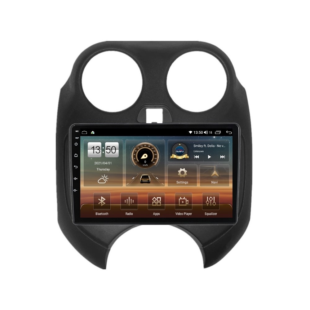 Navigatie dedicata cu Android Nissan Micra IV 2010 - 2013, 4GB RAM, Radio GPS Dual Zone, Display HD QLED 9