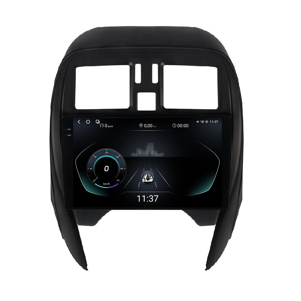Navigatie dedicata cu Android Nissan Micra IV 2014 - 2017, 12GB RAM, Radio GPS Dual Zone, Display 2K QLED 9.5