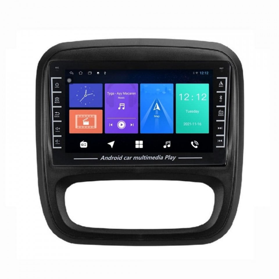 Navigatie dedicata cu Android Opel Vivaro B 2014 - 2019, 1GB RAM, Radio GPS Dual Zone, Display HD IPS 8