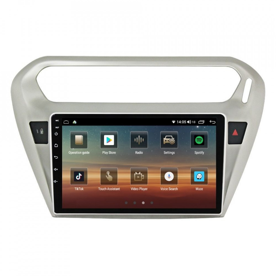 Navigatie dedicata cu Android Peugeot 301 dupa 2012, 4GB RAM, Radio GPS Dual Zone, Display HD QLED 9