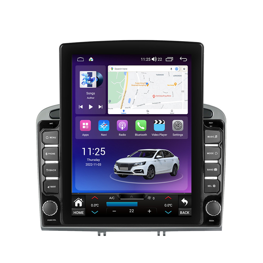 Navigatie dedicata cu Android Peugeot 308 I 2007 - 2013, 4GB RAM, Radio GPS Dual Zone, Touchscreen IPS 9.7