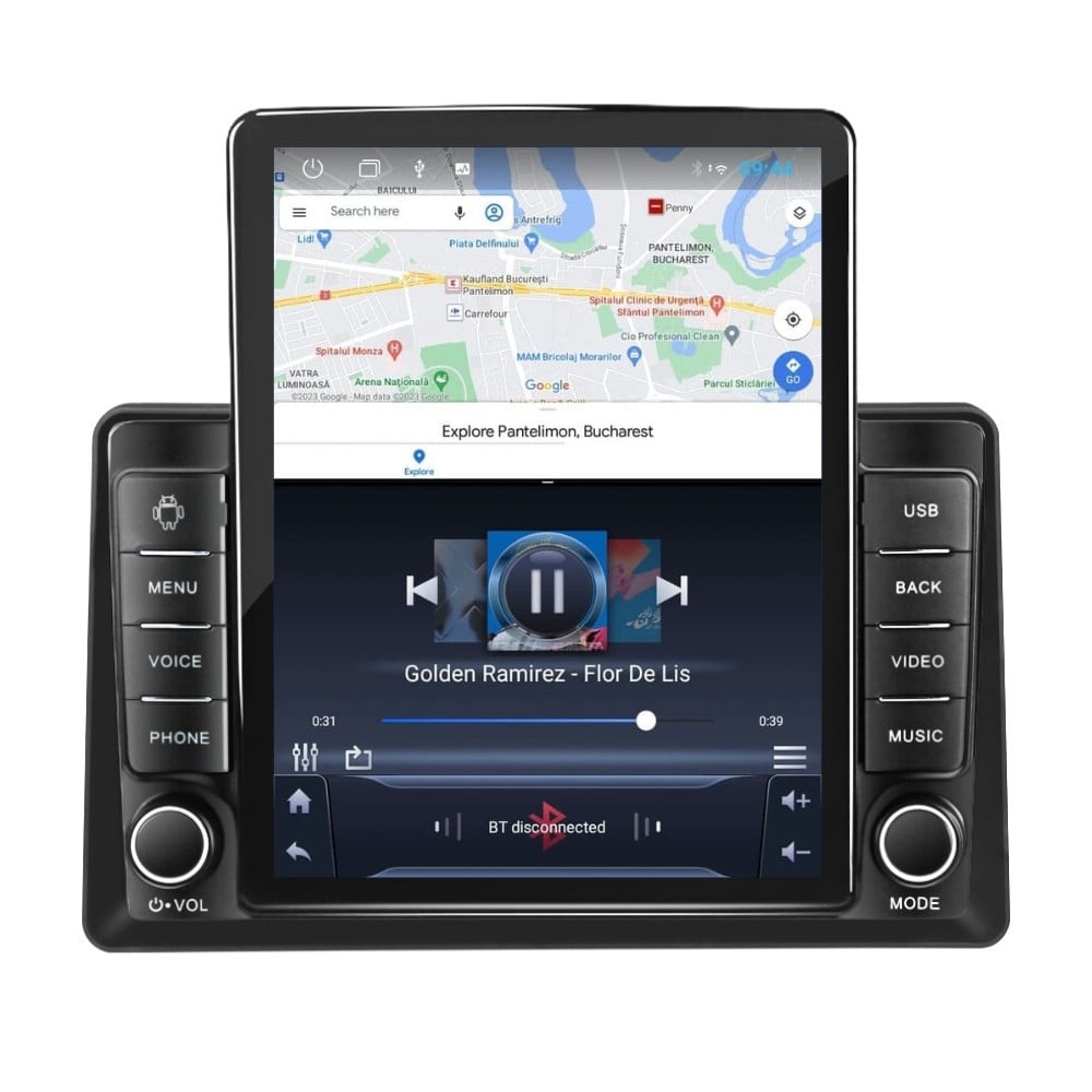 Navigatie dedicata cu Android Renault Express dupa 2021, 1GB RAM, Radio GPS Dual Zone, Touchscreen IPS 9.7