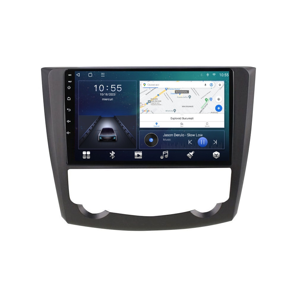 Navigatie dedicata cu Android Renault Kadjar 2015 - 2018, 2GB RAM, Radio GPS Dual Zone, Display HD QLED 9