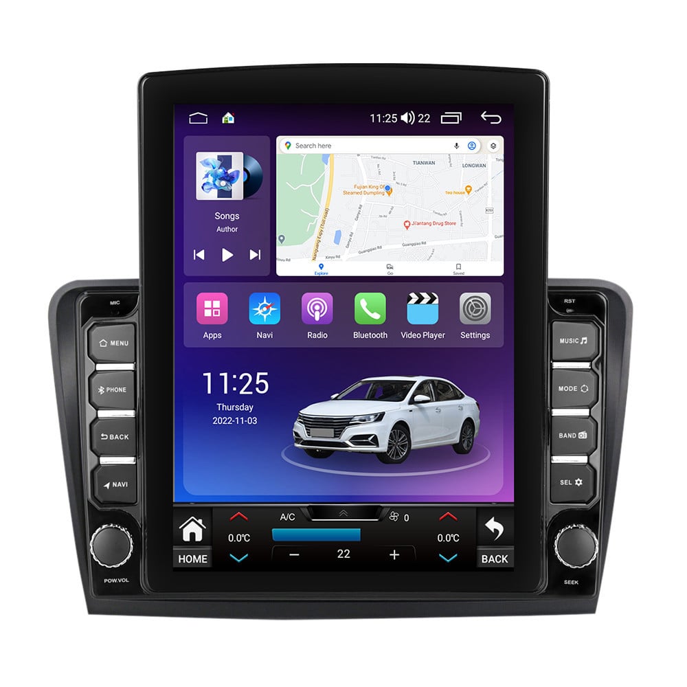 Navigatie dedicata cu Android Skoda Superb II 2008 - 2015, 8GB RAM, Radio GPS Dual Zone, Touchscreen IPS 9.7