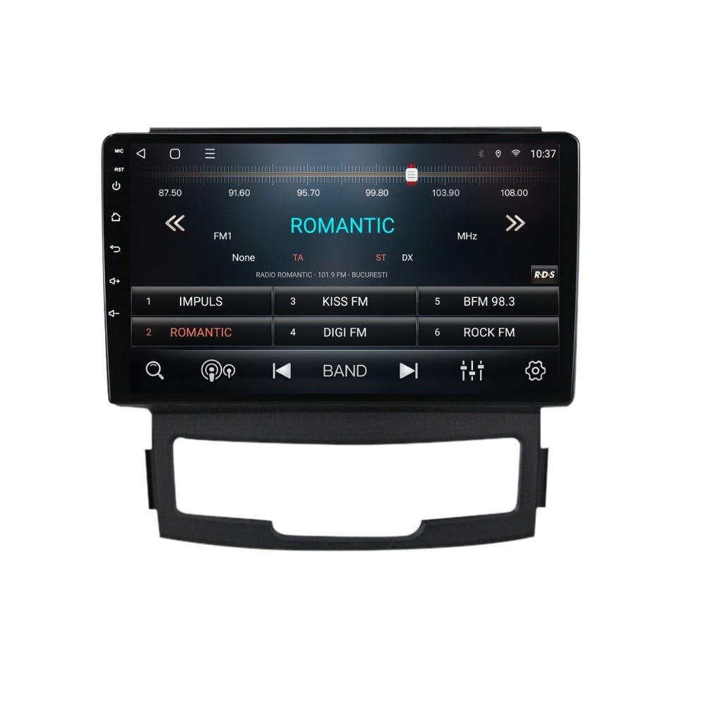 Navigatie dedicata cu Android Ssangyong Korando 2010 - 2013, 2GB RAM, Radio GPS Dual Zone, Display HD QLED 9