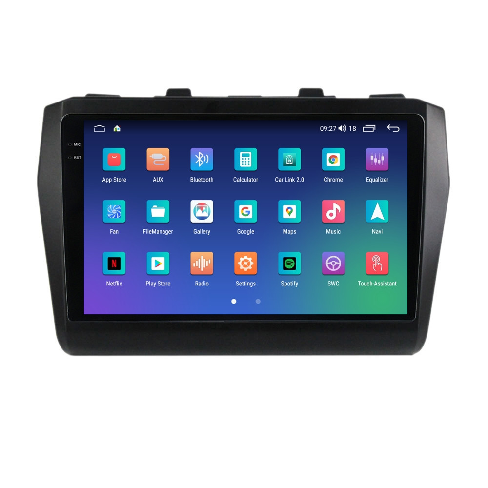 Navigatie dedicata cu Android Suzuki Swift V dupa 2017, 4GB RAM, Radio GPS Dual Zone, Display 2K QLED 9.5" Touchscreen, Internet Wi-Fi si slot SIM 4G, Bluetooth, MirrorLink, USB - Imagine 6