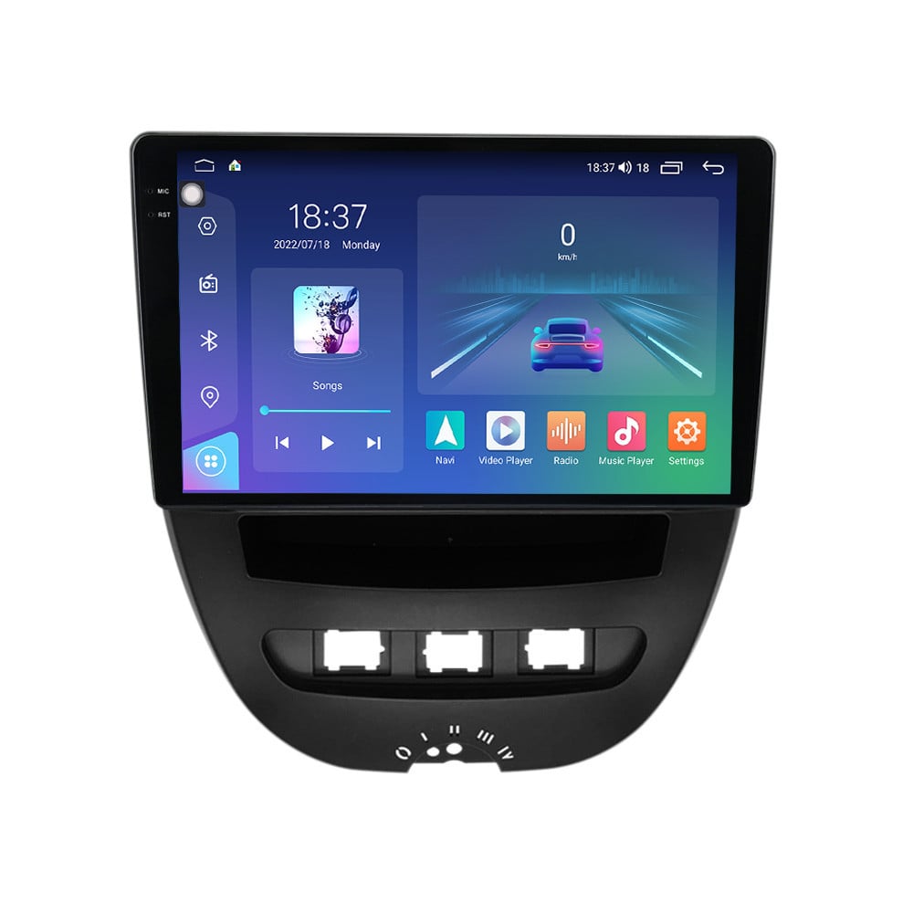 Navigatie dedicata cu Android Toyota Aygo 2005 - 2014, 8GB RAM, Radio GPS Dual Zone, Display 2K QLED 10.36