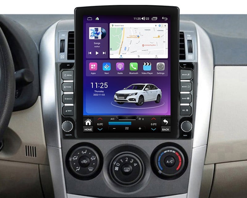 Navigatie dedicata cu Android Toyota Corolla 2007 - 2013, 4GB RAM, Radio GPS Dual Zone, Touchscreen IPS 9.7