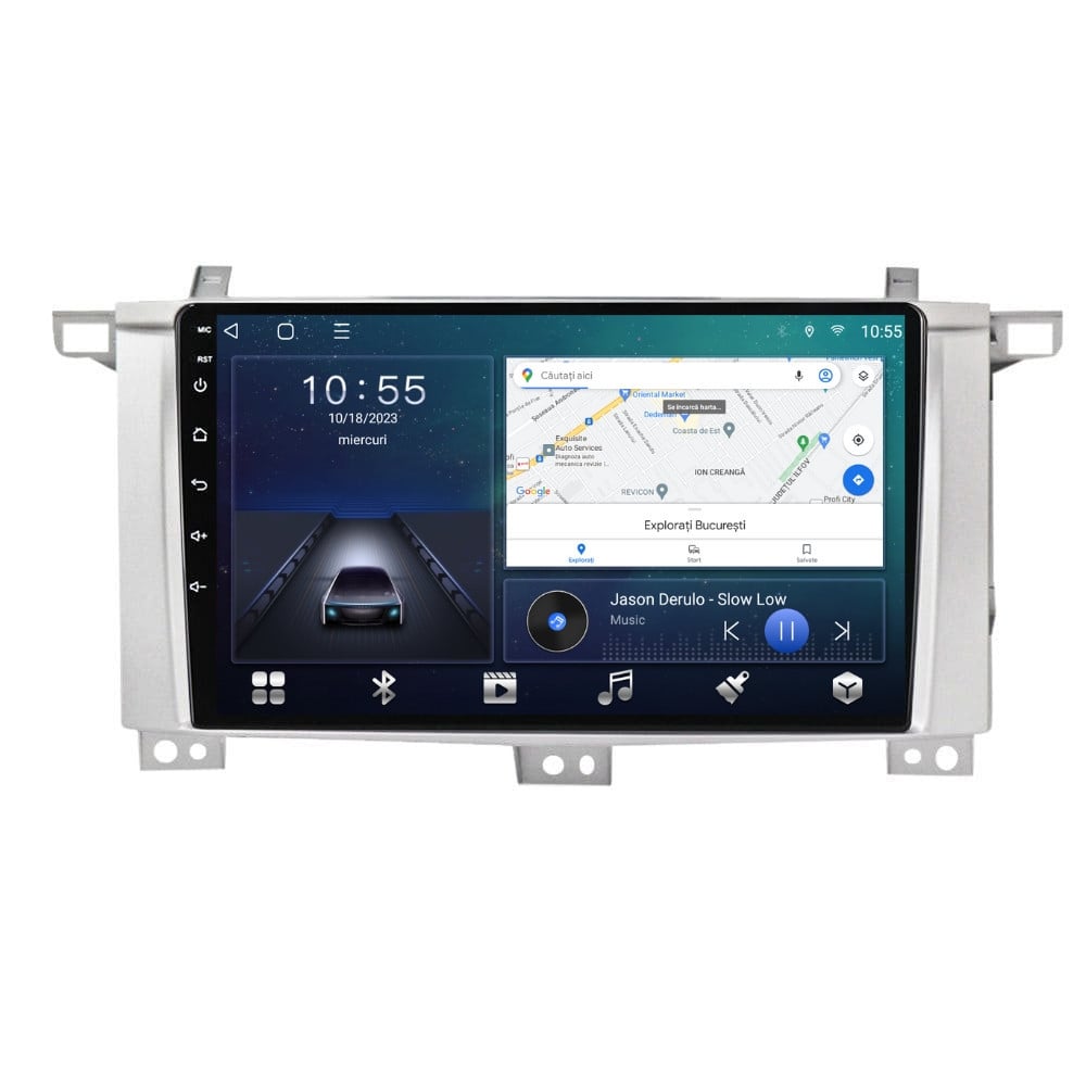 Navigatie dedicata cu Android Toyota Land Cruiser J100 2002 - 2008, 2GB RAM, Radio GPS Dual Zone, Display HD QLED 9