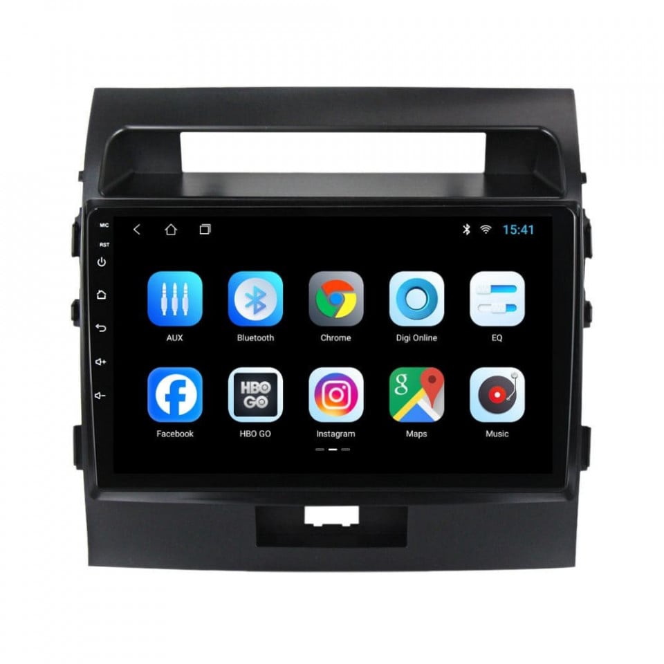 Navigatie dedicata cu Android Toyota Land Cruiser J200 2008 - 2015, 1GB RAM, Radio GPS Dual Zone, Display HD IPS 10