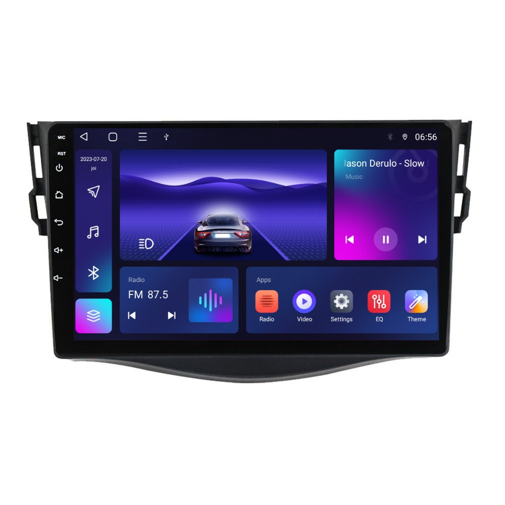 Navigatie dedicata cu Android Toyota Rav4 III 2005 - 2013, 2GB RAM, Radio GPS Dual Zone, Display HD QLED 9