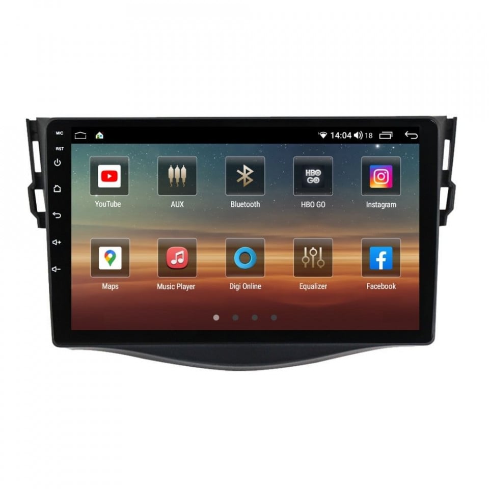 Navigatie dedicata cu Android Toyota Rav4 III 2005 - 2013, 8GB RAM, Radio GPS Dual Zone, Display HD QLED 9