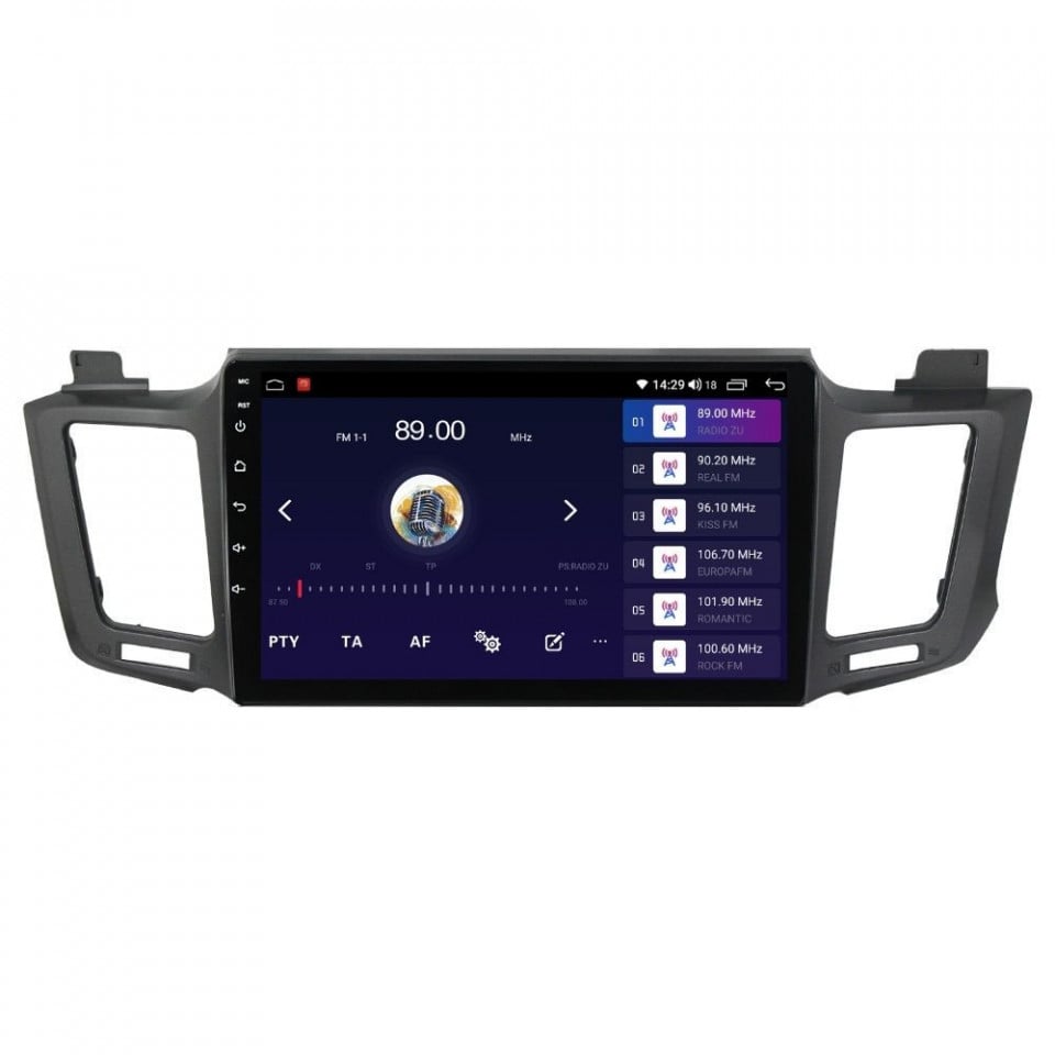 Navigatie dedicata cu Android Toyota Rav4 IV 2013 - 2018, 8GB RAM, Radio GPS Dual Zone, Display HD QLED 10