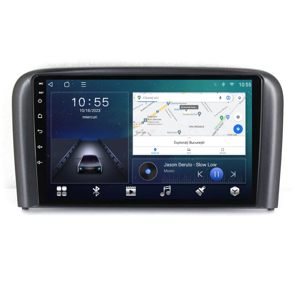 Navigatie dedicata cu Android Volvo S80 I 2004 - 2006, 2GB RAM, Radio GPS Dual Zone, Display HD QLED 9