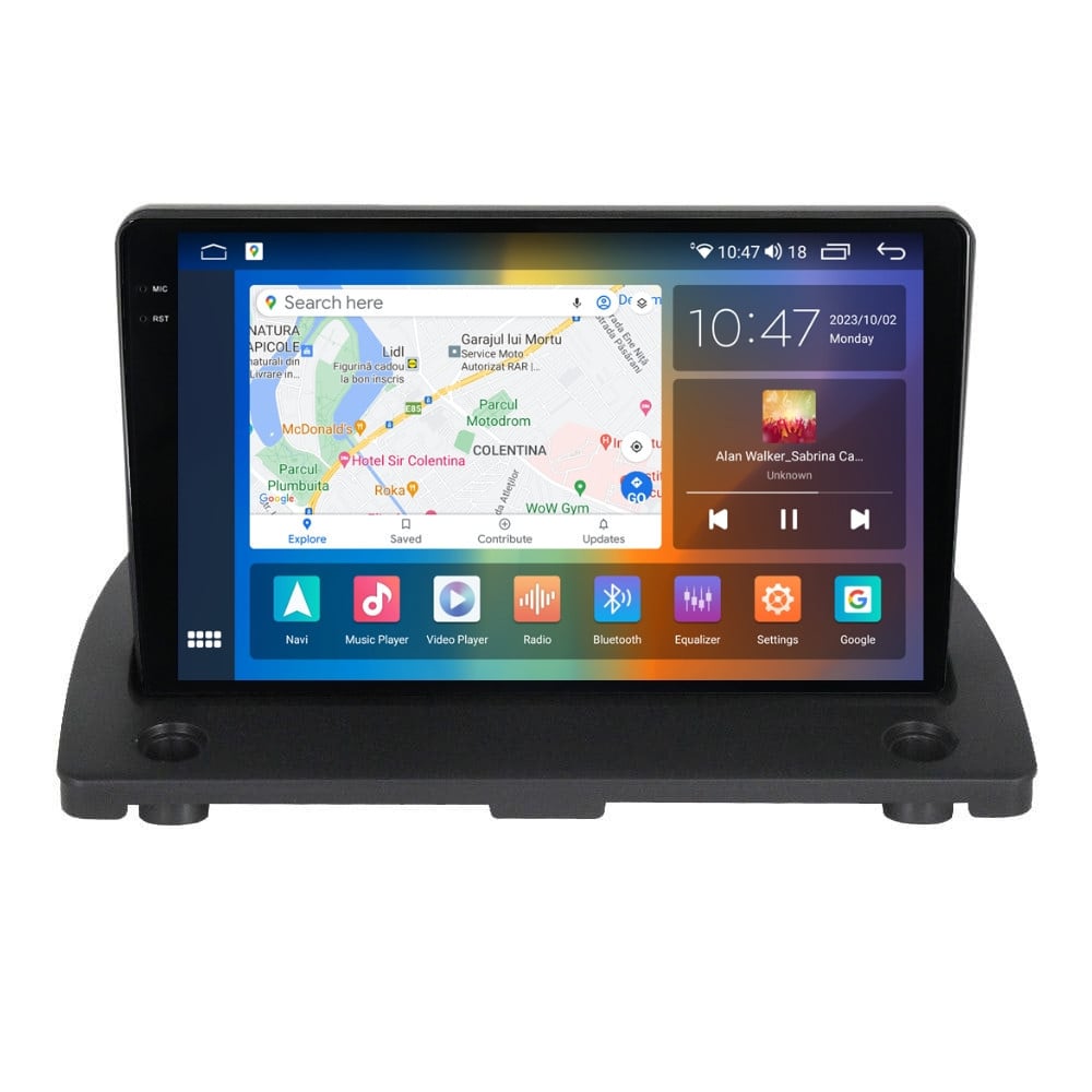 Navigatie dedicata cu Android Volvo XC90 I 2002 - 2015, 4GB RAM, Radio GPS Dual Zone, Display 2K QLED 9.5