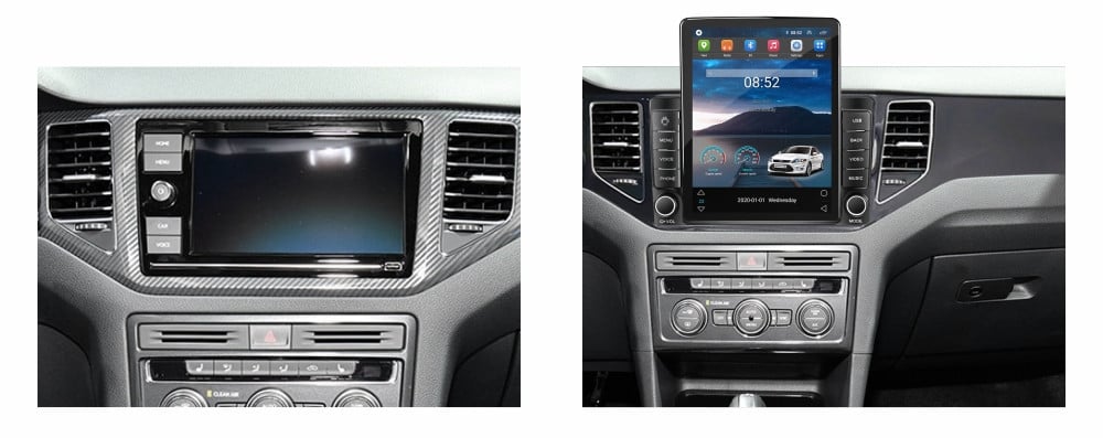 Navigatie dedicata cu Android VW Golf Sportsvan 2014 - 2020, 2GB RAM, Radio GPS Dual Zone, Touchscreen IPS 9.7