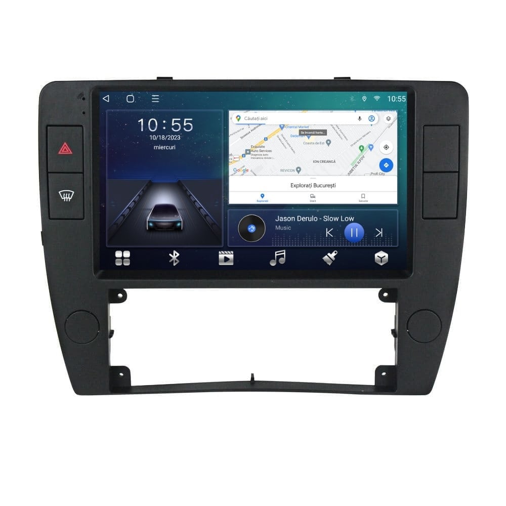 Navigatie dedicata cu Android VW Passat B5.5 2001 - 2005, 3GB RAM, Radio GPS Dual Zone, Display HD QLED 9