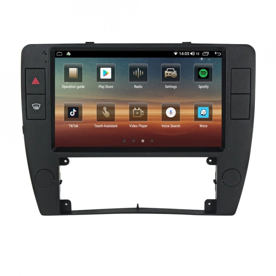 Navigatie dedicata cu Android VW Passat B5.5 2001 - 2005, 4GB RAM, Radio GPS Dual Zone, Display HD QLED 9