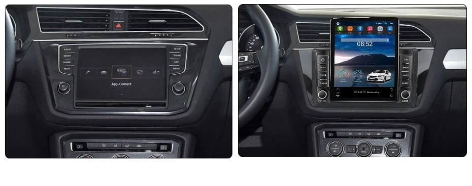 Navigatie dedicata cu Android VW Tiguan II dupa 2016, 1GB RAM, Radio GPS Dual Zone, Touchscreen IPS 9.7