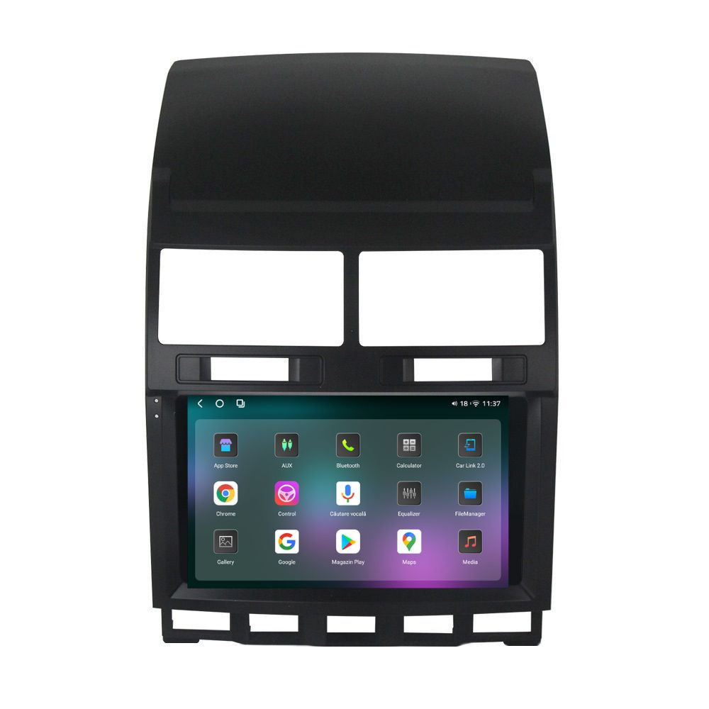 Navigatie dedicata cu Android VW Touareg 7L 2002 - 2011, 12GB RAM, Radio GPS Dual Zone, Display 2K QLED 9.5